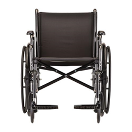 Image of 20" Steel Wheelchair with Detachable Desk Arms and Footrests 5
