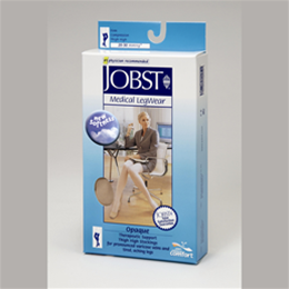 Image of Jobst for Women 20-30 mmHg Opaque Thigh High Support Stockings (Open Toe) 2