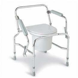 Image of COMMODE DROP ARM CHROME PLATED STEEL