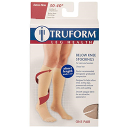 Image of 8845S TRUFORM Classic Compression Ladies' Below Knee, Closed Toe, Short (15"), Stocking 5