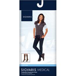 Image of SIGVARIS Cotton 20-30mmHg - Size: MS - Color: CHOCOLATE