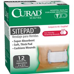 Image of PAD SITEPAD CURAD 5" X 9" STRL