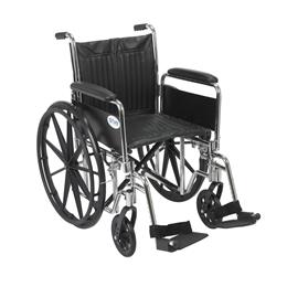 Image of Chrome Sport Wheelchair With Various Arm Styles And Front Rigging Options 2