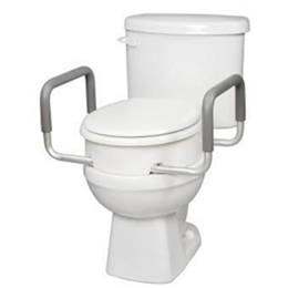 Image of Carex®: Toilet Seat Elevator with Handles for Elongated Toilets 1