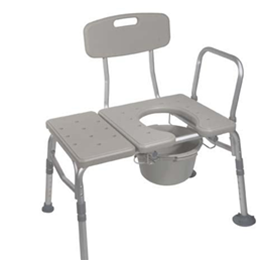 Image of COMBINATION PLASTIC TRANSFER BENCH/COMMODE 2