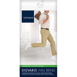 Image of SIGVARIS Cushioned Cotton 15-20mmHg - Size: C - Color: WHITE