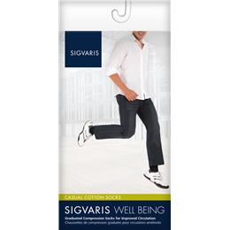 Image of SIGVARIS Casual Cotton 15-20mmHg - Size: A - Color: WHITE