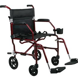 Image of WHEELCHAIR TRANSPORT FREEDOM RED RETAIL 1