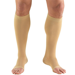 Image of 0865 TRUFORM Classic Compression Ladies' Below Knee, Open Toe, Stay-Up, Stocking 2