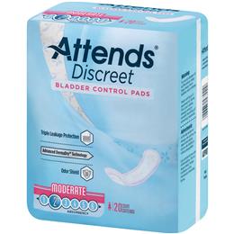 Image of ADPMOD - Attends Discreet Moderate Pads, 20 count (x10) 4