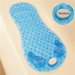 Image of Carex Deluxe Bath Mat, Scrubber and Stone 2
