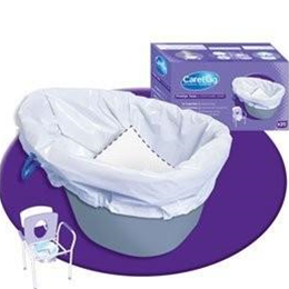 Image of Carebag Commode Liner with Super Absorbent Pad 1