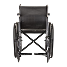 Image of 18" Steel Wheelchair Fixed Arms and Footrests - 5080S 5