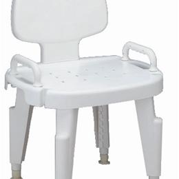 Image of BENCH BATH W/BACK W/ARMS COMPOSITE