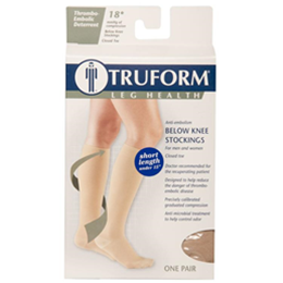 Image of 8808S TRUFORM Anti-Embolism Below-Knee Closed-Toe Short Stockings 5