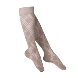 Image of 1064 TOUCH Ladies' Compression Argyle Pattern Knee Socks 5