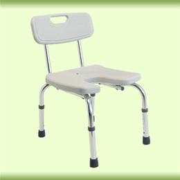 Image of Platinum Collection Bath Seat with Backrest and Seat Cutout