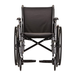 Image of 16" Steel Wheelchair with Detachable Desk Arms and Footrests - 5160S 5
