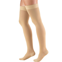 Image of 8868 TRUFORM Classic Compression Ladies' Thigh High, Closed Toe, Stay-Up Beaded Top, Stocking 3
