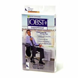 Image of Jobst for Men 8-15 mmHg Closed Toe Knee High Ribbed Compression Socks 2