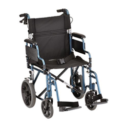 Image of 19 inch Transport Chair with 12 inch Rear Wheels - 352B