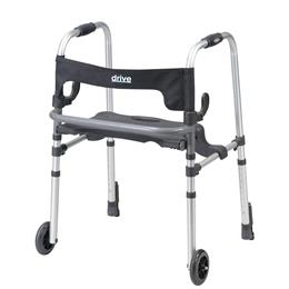 Image of Clever Lite Ls Rollator Walker With Seat And Push Down Brakes 2