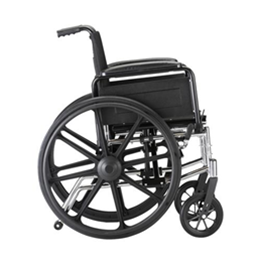 Image of 18" Lightweight Wheelchair with Full Arms and Footrests 7