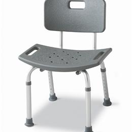 Image of BENCH  BATH MEDLINE WITH BACK GRAY