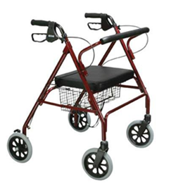 Image of Go-Lite Bariatric Steel Rollator, Padded Seat, 8" Casters with Loop Locks 2