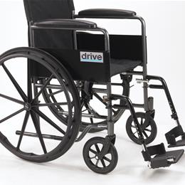 Image of Silver Sport 1 Wheelchair With Full Arms And Swing Away Removable Footrest 3