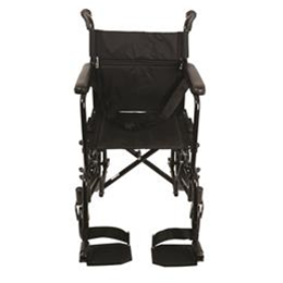 Image of Aluminum Transport Chair with 12-Inch Wheels, 300 lb Weight Capacity 3
