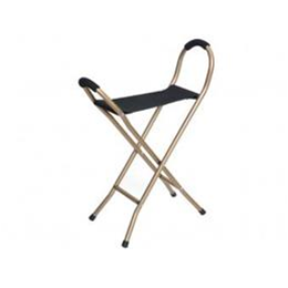 Image of Folding Seat Cane with 4 legs 1