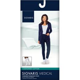 Image of SIGVARIS Cushioned Cotton 20-30mmHg - Size: SL - Color: BLACK