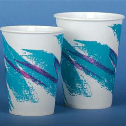 Image of CUP PAPER 5 OZ COLD JAZZ PRINT WAXED