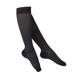 Image of 1071 TOUCH Ladies' Compression Herringbone Pattern Knee Socks 2