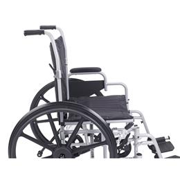 Image of Poly Fly Light Weight Transport Chair Wheelchair With Swing Away Footrest 4