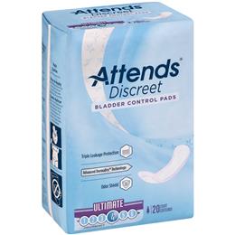 Image of ADPULT - Attends Discreet Ultimate Pads, 20 count (x10) 4