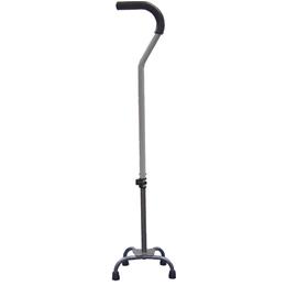 Image of Small Base Quad Cane With Tab Lock Silencer And Triangular Padded Hand Grip 2