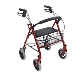 Image of Four Wheel Rollator With Fold Up Removable Back Support 2