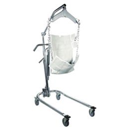 Image of Hydraulic Deluxe Chrome Plated Patient Lift with Six Point Cradle 2