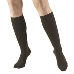 Image of 1973 TRUFORM Ladies' Compression Ribbed Pattern Knee High Sock 3