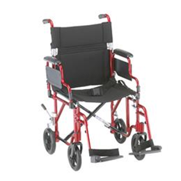 Image of 19" TRANSPORT CHAIR WITH DETACHABLE ARMS