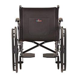 Image of 20" Steel Wheelchair with Detachable Desk Arms and Footrests 9