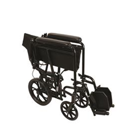 Image of Aluminum Transport Chair with 12-Inch Wheels, 300 lb Weight Capacity 4