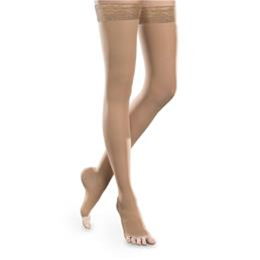 Image of Sheer Thigh High Open Toe 15-20 mmHg of Support 3