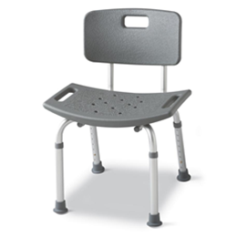 Image of Aluminum Bath Bench with Back 2