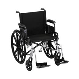 Image of 20" LIGHTWEIGHT WHEELCHAIR W/ DESK ARMS AND FOOTRESTS - 7200L 2