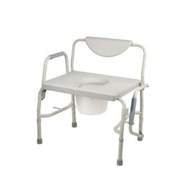 Image of Bariatric Drop Arm Bedside Commode Chair 2
