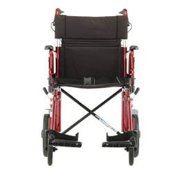 Image of 19 inch Transport Chair with 12 inch Rear Wheels - 352B 1