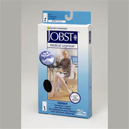 Image of Jobst for Women 20-30 mmHg Opaque Knee High Support Stockings (Open Toe) 2